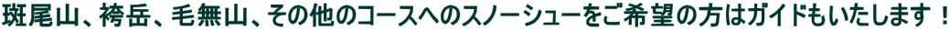 �����R�A�ъx�A�і��R�A���̑��̃R�[�X�ւ̃X�m�[�V���[������]�̕��̓K�C�h���������܂��I